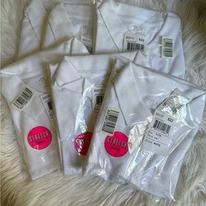 Children’s Place Pack of 6 Girl’s White Polo Uniform